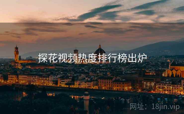探花视频热度排行榜出炉