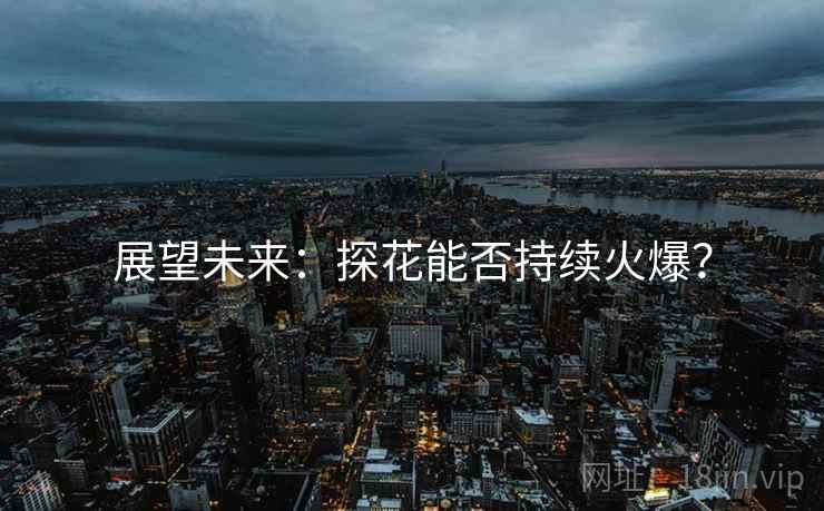 展望未来:探花能否持续火爆?