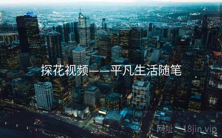 探花视频——平凡生活随笔