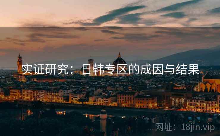 详细阅读:实证研究:日韩专区的成因与结果 实证研究:日韩专区的成因与结果